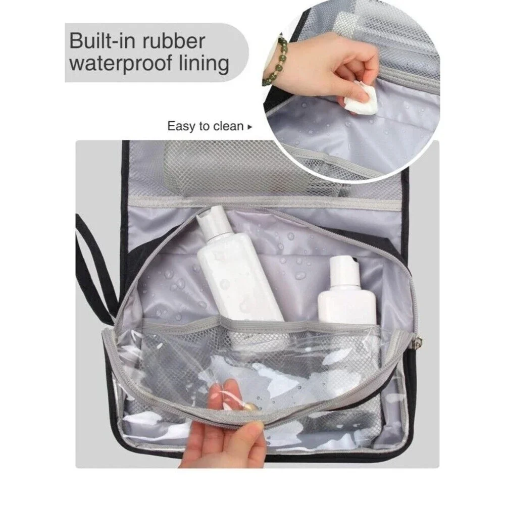 Travel Hanging Toiletry Bag for Men Women Travel Kit Shaving Bag Waterproof LARG